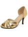 Vintage Solid Peep Toe Hollow Slip-On High Heels - vintage shoes, retro heels