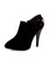 Vintage Solid Velvet Pointed Toe Stiletto Heels - vintage shoes, retro heels
