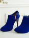 Vintage Solid Velvet Pointed Toe Stiletto Heels - vintage shoes, retro heels