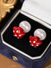 Vintage Star Polka Dot Alloy Earrings - vintage fashion, retro style