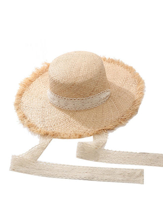Vintage Straw Wide Brim Sun Hat - vintage fashion, retro style