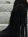 Vintage Tassel Chunky High-heeled Boots - vintage shoes, retro heels