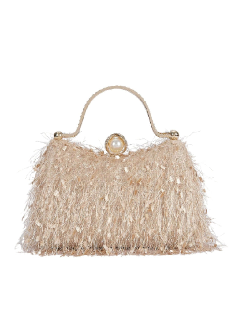 Vintage Tassel Evening Handle Bag - vintage fashion, retro style