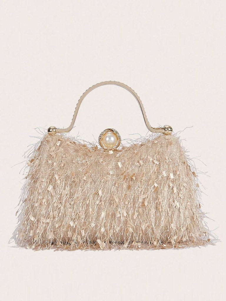 Vintage Tassel Evening Handle Bag - vintage fashion, retro style