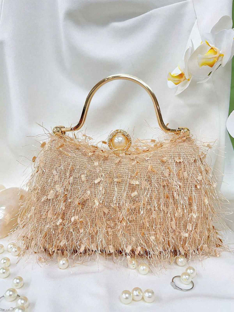 Vintage Tassel Evening Handle Bag - vintage fashion, retro style