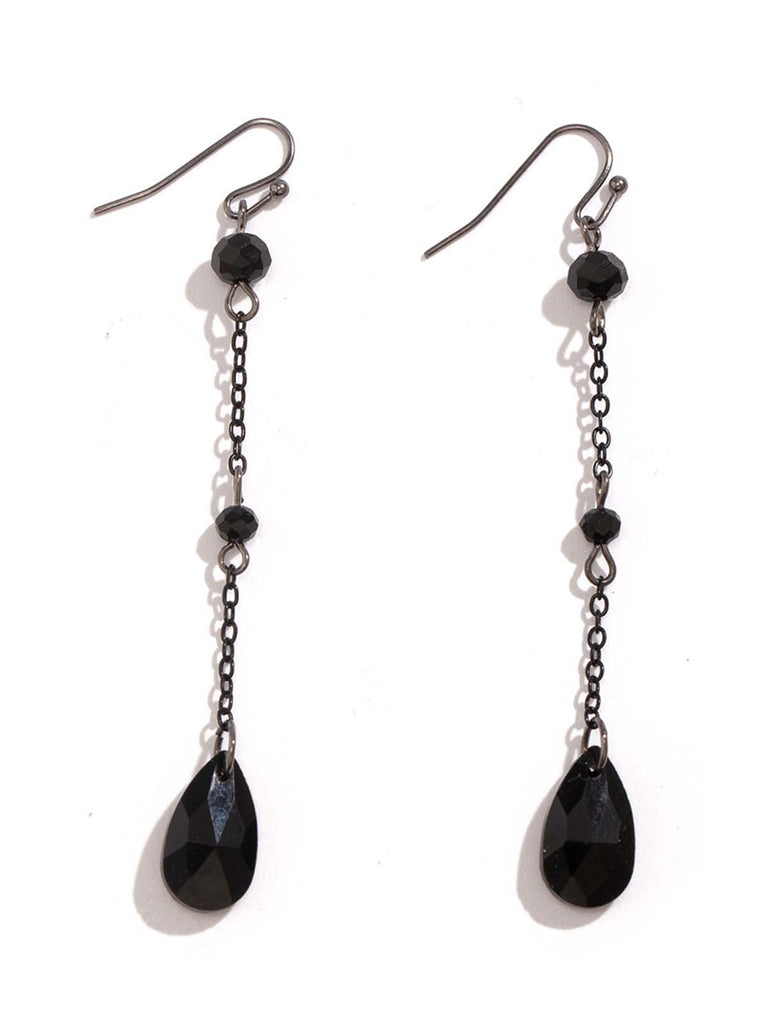 Vintage Teardrop Chain Punk Earrings & Necklace - vintage fashion, retro style