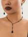Vintage Teardrop Chain Punk Earrings & Necklace - vintage fashion, retro style