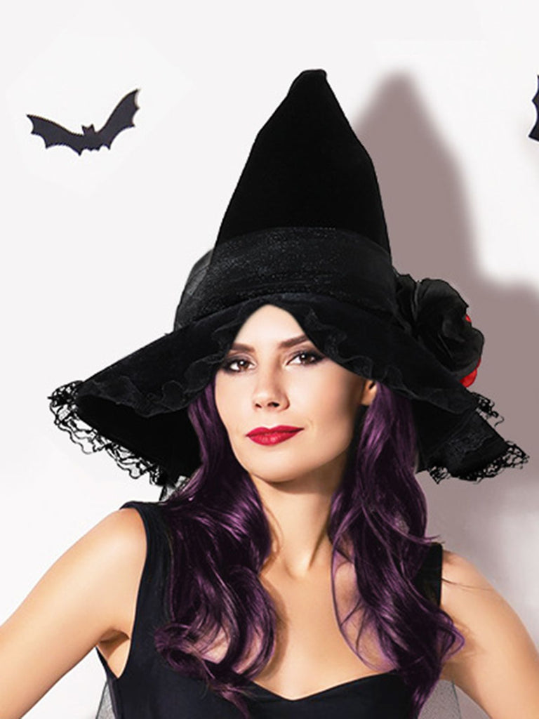 Vintage Wizard Witch Pointed Halloween Hat - vintage fashion, retro style