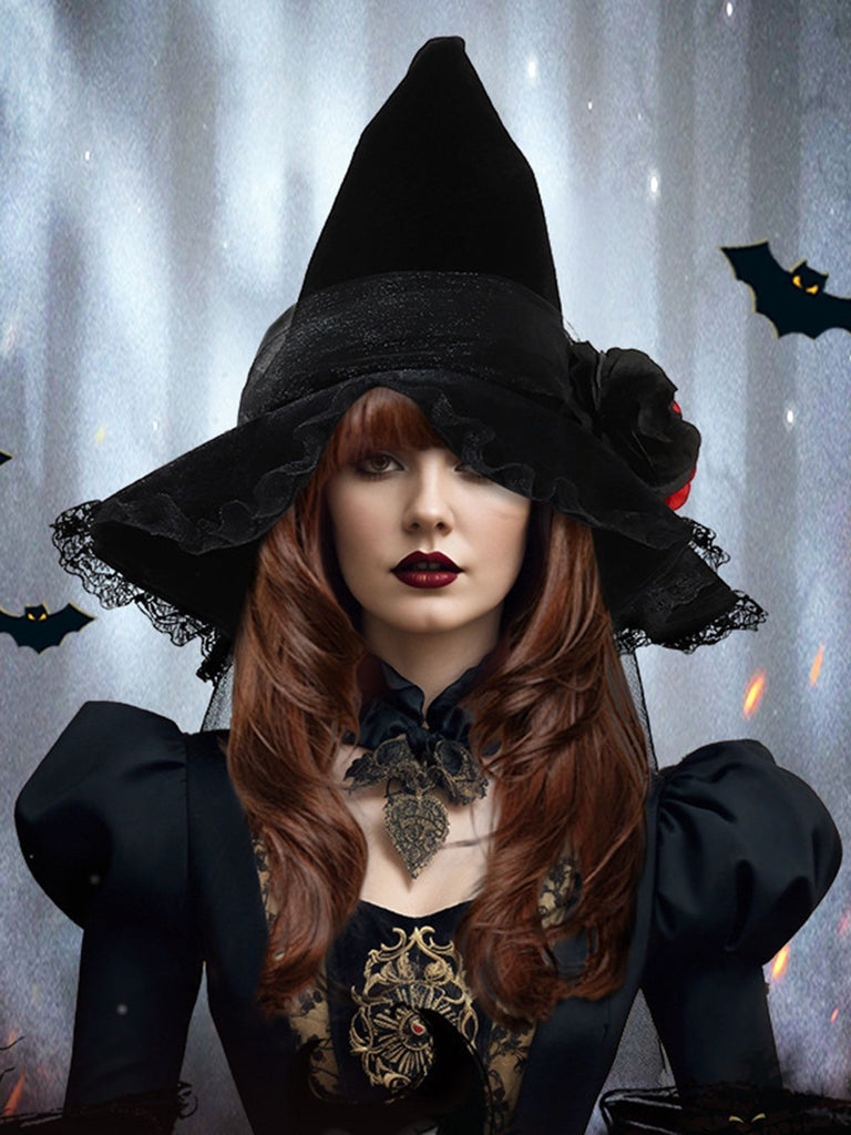 Vintage Wizard Witch Pointed Halloween Hat - vintage fashion, retro style