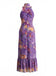 Violet 1970s Floral Vintage Classic Dress 3
