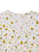 White 1940s Ditsy Floral Cotton Wrap Dress - vintage dress, retro fashion, pure white