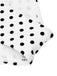 She's wearing White 1940s Polka Dot Lace Up Halter Swimsuit and the whole beach remembers the 1940s