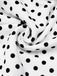 White 1940s Polka Dot Lace Up Halter Swimsuit: timeless style reimagined