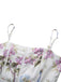 White 1940s Slip Floral Corset Tea Dress - vintage dress, retro fashion, pure white