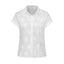 White 1950s Cotton Embroidery Flower Lapel Blouse - vintage fashion, retro style, pure white