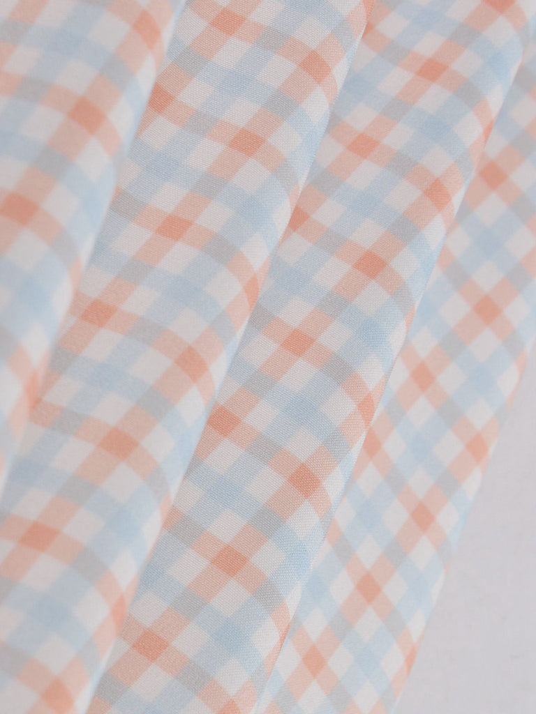 White 1950s Gingham Plaid Spaghetti Strap Dress - vintage dress, retro fashion, rockabilly