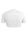 White 1950s Lace Patchwork Tie Crop Top - vintage fashion, retro style, pure white