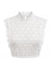White 1950s Vintage Retro Blouse