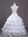 White 1950s Multi-Layered Ruffled Petticoat - vintage fashion, retro style, elegant red