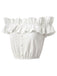 White 1950s Ruffle Blouse 3