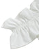 White 1950s Ruffle Blouse 6