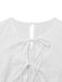 White 1950s Pure Cotton Eyelet Puff Sleeve Top - vintage fashion, retro style, pure white