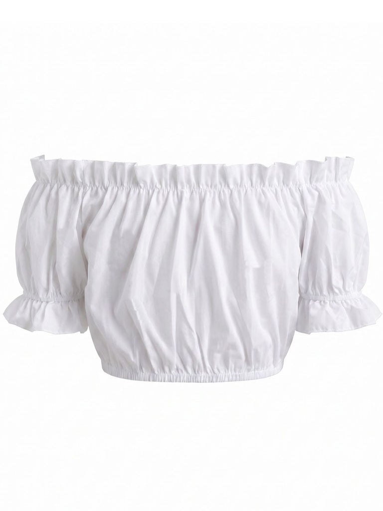 White 1960s Cami Vintage Classic Top 2