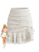 White 1960s French Ballet Solid Swing Skirts, vintage skirt, retro style - perfect for women who love vintage and retro fashion