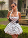White 1960s Polka Dots Halter Tutu Dress - vintage dress, retro fashion, pure white