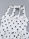 White 1960s Polka Dots Halter Tutu Dress - vintage dress, retro fashion, pure white