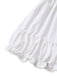 White 1970s V-Neck Sleeveless Boho Mini Dress 5