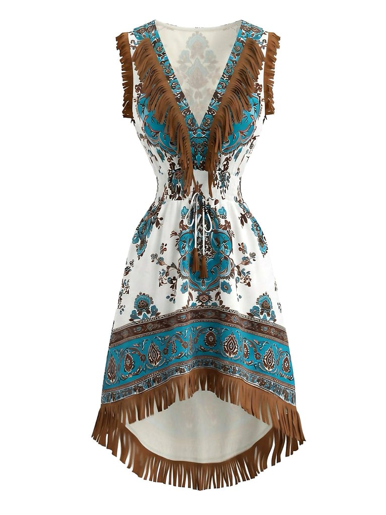 Pat 1970s Floral Vintage Classic Dress 3