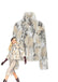 White 1980s Leopard Print Faux Fur Jacket - vintage fashion, retro style, pure white