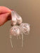 White Copper Pearl Tassel Drop Earrings | vintage fashion, retro style, classic elegance - perfect for retro fashion enthusiasts