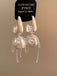 White Copper Pearl Tassel Drop Earrings: beautiful vintage fashion, retro style, classic elegance with timeless appeal