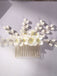 White Pearl Crystal Floral Hair Accessories - vintage fashion, retro style for vintage lovers
