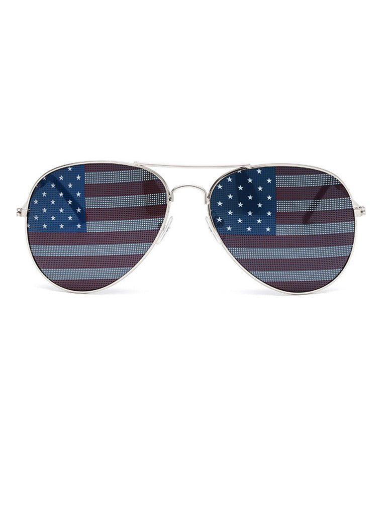 White Retro Party Sunglasses 2