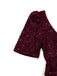 Wine Red 1930s Sequin Bow Maxi Mermaid Dress - vintage dress, retro fashion, elegant red