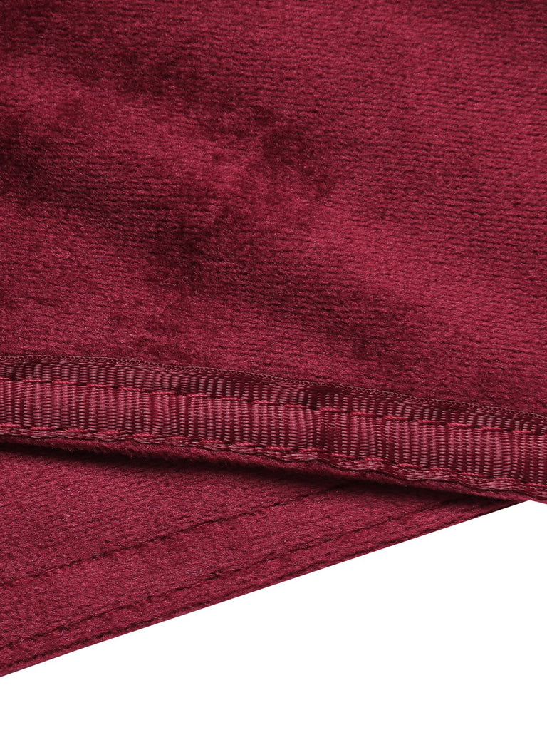 Wine Red 1930s Solid Suede Lapel Long Coat, vintage coat, retro outerwear - perfect for women who love vintage and retro fashion