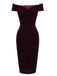 Wine Red 1960s Velvet Bodycon Dress — the kind of 1960s dress that makes strangers smile