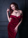 Wine Red 1960s Velvet Bodycon Dress — vintage elegance for the modern woman