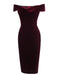 Wine Red 1960s Velvet Bodycon Dress: timeless style reimagined
