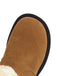 Winter Plush Trim Bow Round Toe Ankle Boots - vintage fashion, retro style
