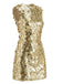 Y2k Sequin Disco Sleeveless Party Dress - vintage dress, retro fashion