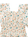 Yellow 1940s Floral Square Neck Dress - vintage dress, retro fashion