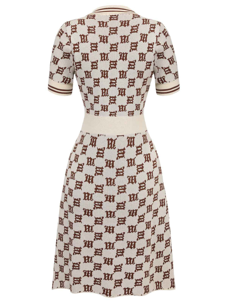 Yellow 1940s Lapel Plaid Buttoned Dress — vintage elegance for the modern woman