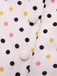 She slips into this Yellow 1950s Polka Dots Button Dress and suddenly it's a 1950s daydream