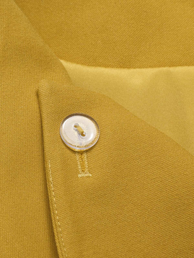 Yellow 1950s Solid Button Short Coat, vintage coat, retro outerwear - perfect for women who love vintage and retro fashion