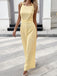 Yellow 1950s Sleeveless Belted Bow Jumpsuit 5