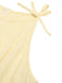 Yellow 1950s Sleeveless Belted Bow Jumpsuit 3